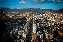 Aerial view of Calacoto