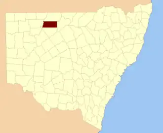 Location in New South Wales