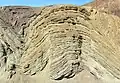 Anticline in the Barstow Formation (Miocene) at Calico Ghost Town near Barstow, California.