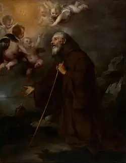 Bartolomé Esteban Murillo The Vision of Saint Francis of Paola, 1670