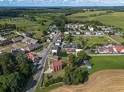 Aerial view of the village