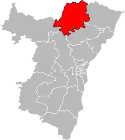 Situation of the canton of Reichshoffen in the department of Bas-Rhin