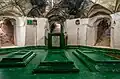 The burial chamber is subterranean