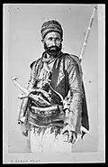 Bashi-bazouk armed with a Boyliya & with Kubur & Yataghan tucked into a Silahlik