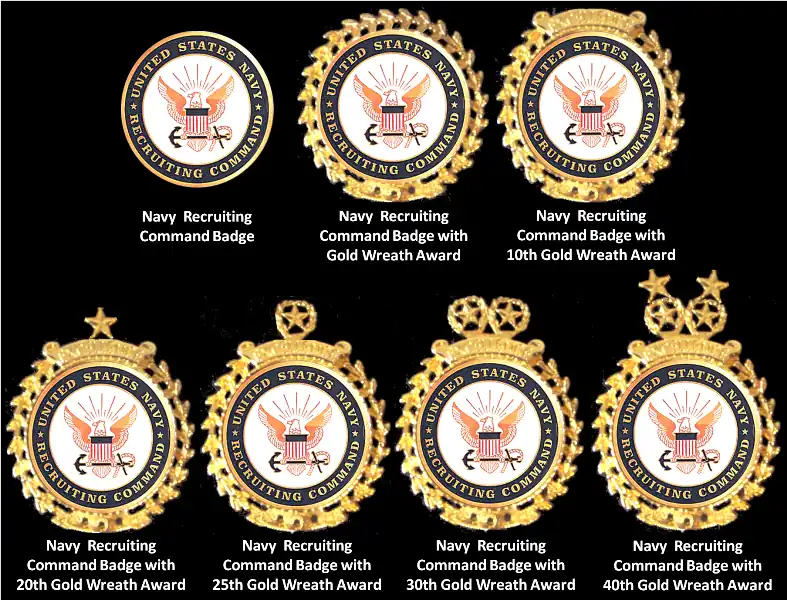 Figure 3: Recruiting Command Badges