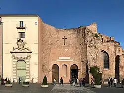 A dilapidated church in Rome
