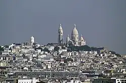 View over Montmartre district