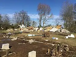Image 75EF2 damage to a mobile home near Baskin, Louisiana. (from Tornadoes of 2019)