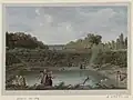 Bassin aquatique dans le Jardin du Roy