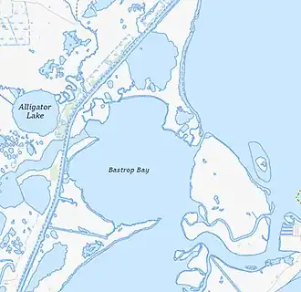 Map of Bastrop Bay