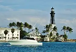 Boat sailing in the Inlet