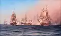 Painting of the battle by Ludvig Richarde