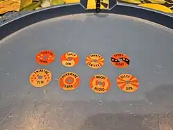 Battling Tops Characters - Fighting Frank, Super Sam, Smarty Smitty, Tricky Nicky, Twirling Tim, Hurricane Hank, Rocky Rocko, Dizzy Dan