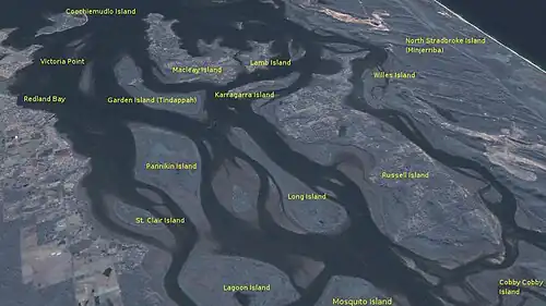 Macleay Island is one of several inhabited islands in Moreton Bay