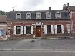 The town hall in Bazicourt