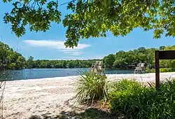 View over Lake Barcroft from Beach 4