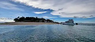 Beachcomber Island pictured in 2026.