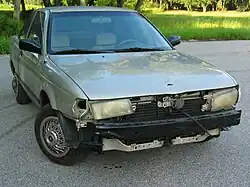 A decrepit Nissan Sentra