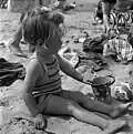 An image from the Geoff Charles (1909–2002) Collection: a Sunday school trip to Rhyl; Geoff Charles 20 July 1955