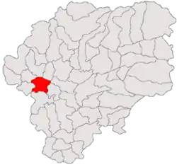 Location in Bistrița-Năsăud County