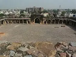 Begumpur Masjid Courtyard and the small domes on the roof