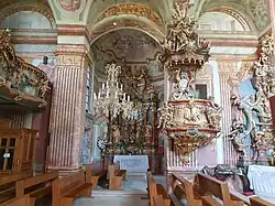 Interior of Church of Our Lady of the Snows, Belec