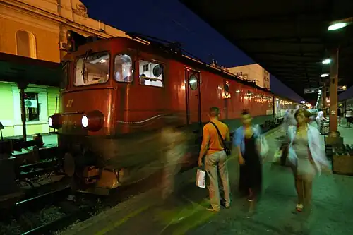 A ŽS 461 arriving at the Former Belgrade Main railway station, August 2016.