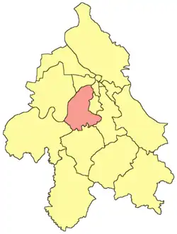 Belgrade municipality map