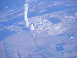 Aerial view of the plant.