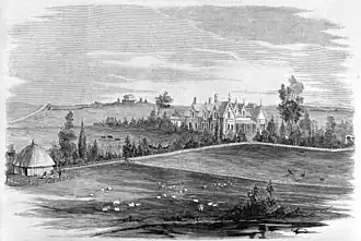 Bell Park in 1863, near the homestead of Captain John Bell