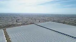 A rendering of future solar field at Belridge