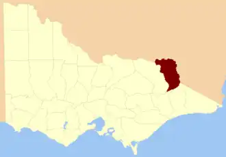 Location in Victoria