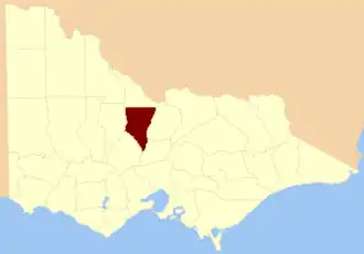 Location in Victoria