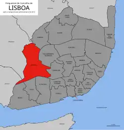 Location of Benfica