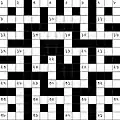A Bengali crossword grid