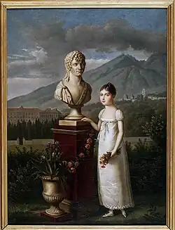 Letizia Murat with the bust of her father, 1811 (Royal Palace of Caserta)