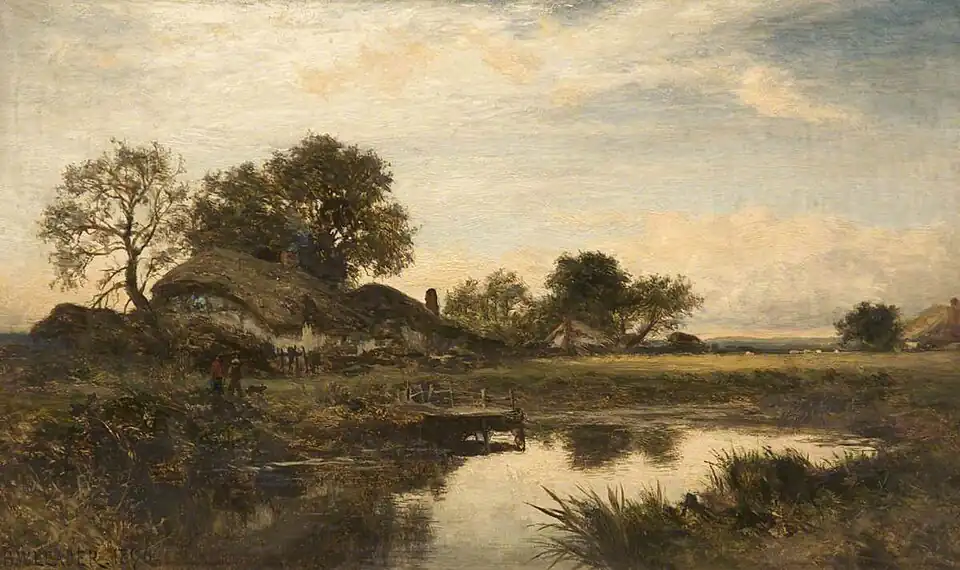 English Cottage Homes by Benjamin Williams Leader