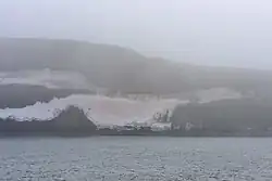 Bennett Island (De Long Islands) between Cape Sophia and Cape Emmelin (76° 41′ 37″ N, 149° 20′ E)