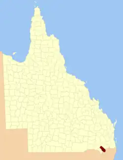 Location within Queensland