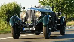 Saloon rebodied with a replica tourer body
