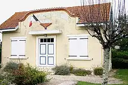 The town hall in Bercloux