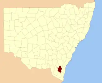 Location in New South Wales