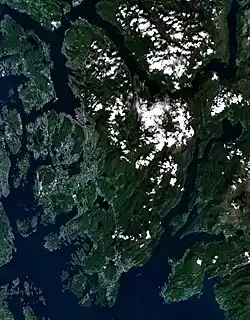 Satellite image of the peninsula