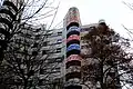 A typical example of artwork by Berlin Kidz adorning a residential building by Kottbusser Tor, Kreuzberg