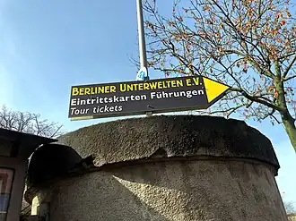 Exhibitions and tours (Berliner Unterwelten).