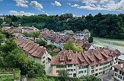 Rooftops of the Mattequartier seen from the Münsterplattform