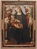 Madonna and Child Enthroned and Angels, circa 1550