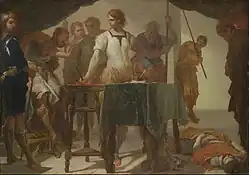 Mucius Scaevola Confronting King Porsenna, Kimbell Art Museum, Fort Worth, Texas