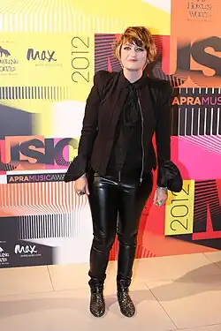 Blackman at the 2012 APRA Music Awards