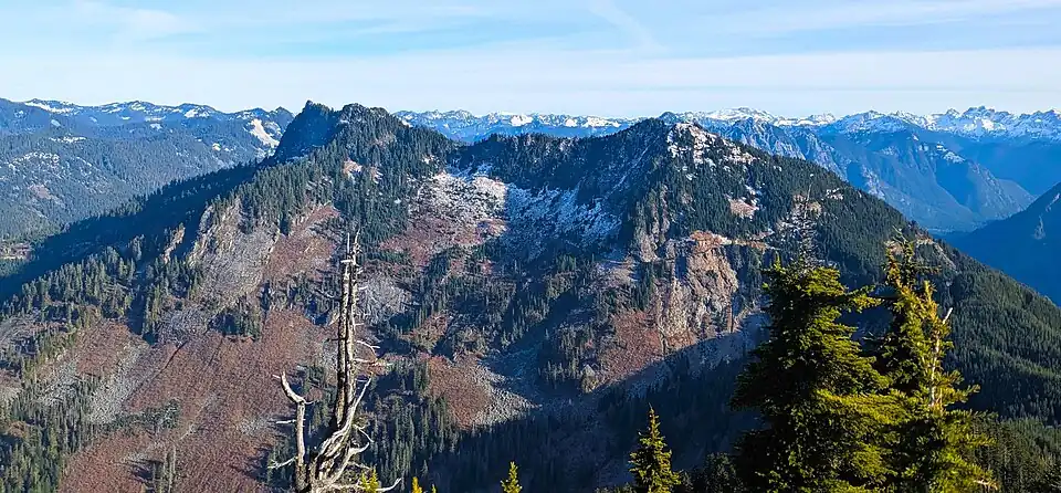 West aspect, viewed from Moolock Mountain
